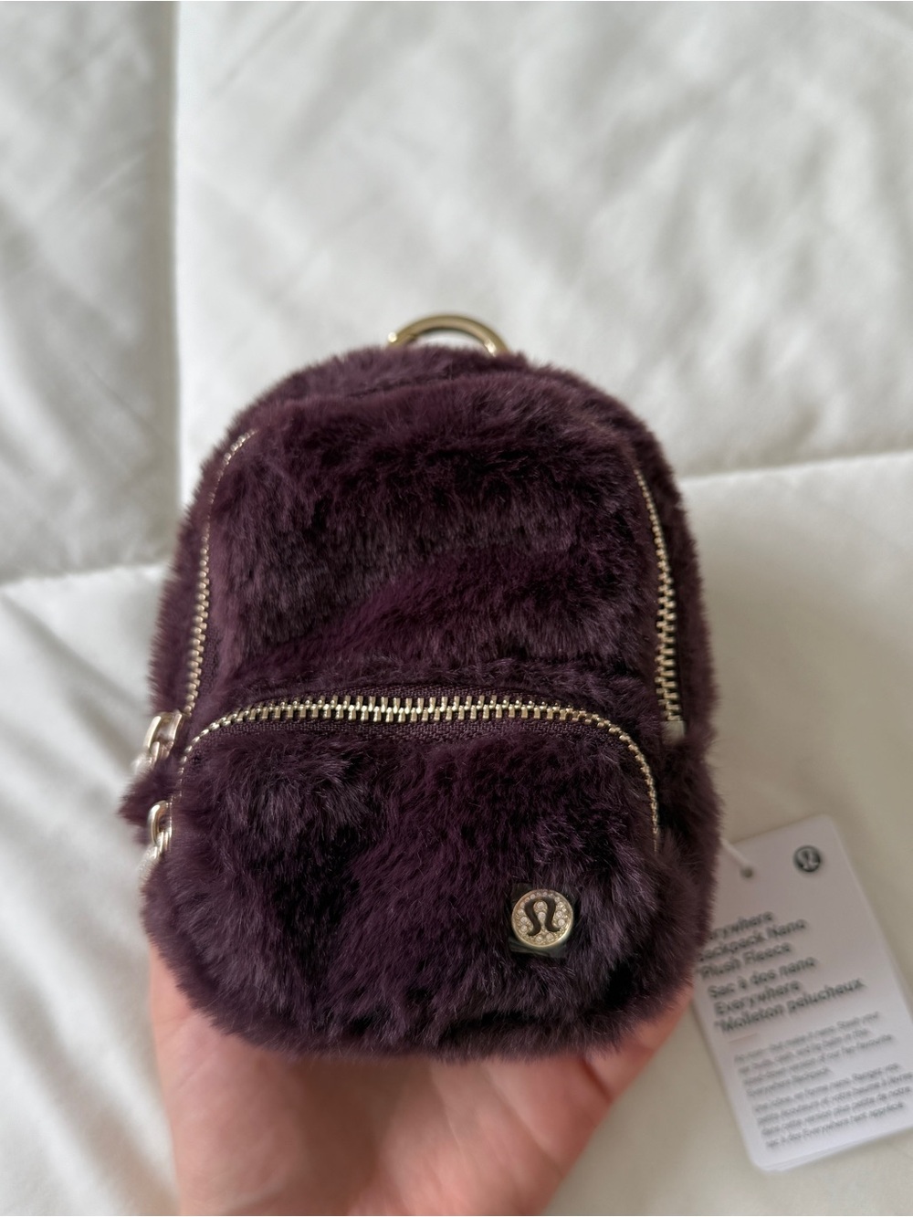 Lululemon Limited Edition Backpack Nano Fleece Plush NWT